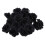 60 Pcs Black Rose Artificial Silk Flower Party Wed 3