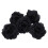 60 Pcs Black Rose Artificial Silk Flower Party Wed 13