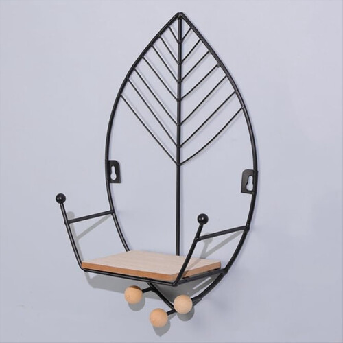 Leaves Shape Floating Shelves Metal Wall Decor,Woo 2