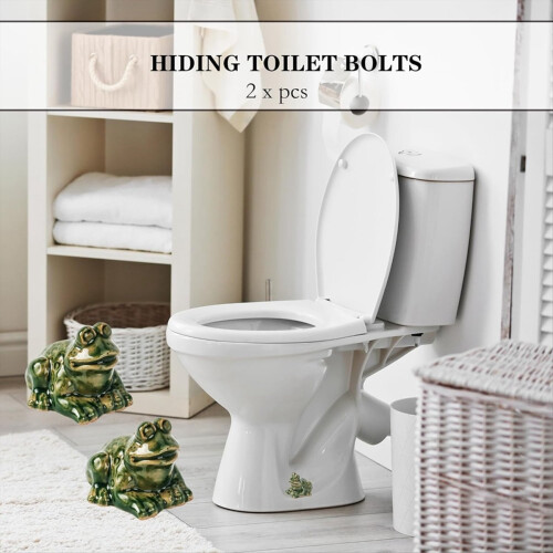 Toilet Bolt Caps, Decorative Covers, Cute Frog Cov 2