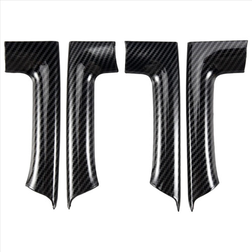 4pcs Car Stickers ABS Carbon Fiber Grain Interior