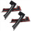 4pcs Car Stickers ABS Carbon Fiber Grain Interior 4