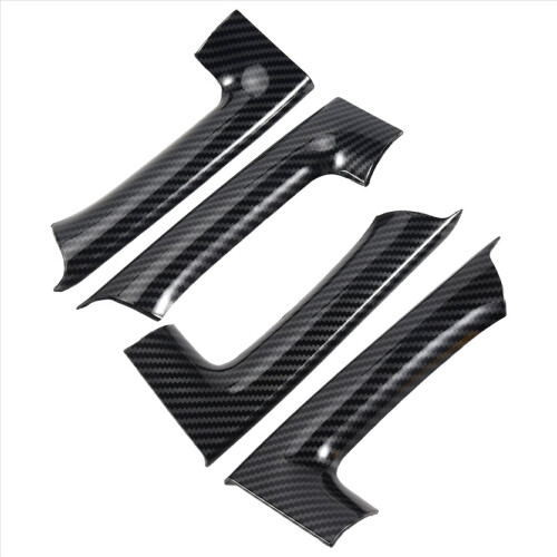 4pcs Car Stickers ABS Carbon Fiber Grain Interior 2