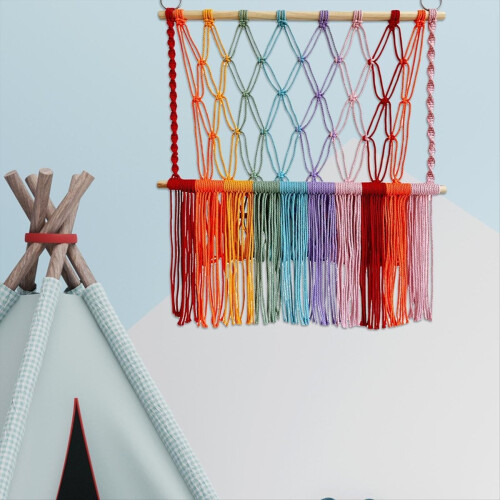 Stuffed Hammock Tapestry Space Saving Boho Macrame 2