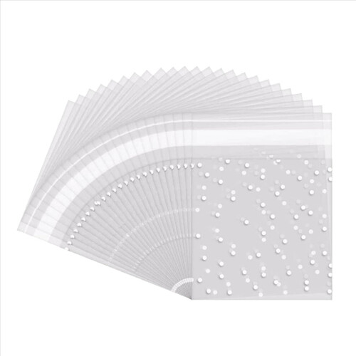 1000 Pcs Self Adhesive Candy Bag Cookie Bags Self- 2