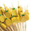 100Pcs Disposable Bamboo Picks Food Fruit Cocktail 6