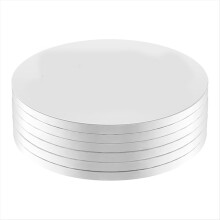 6pcs Cake Boards Drums Round, 1/2inch Thick Decora