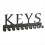 Key Holder Wall Mount, Black Hanger Decorative Rac 1