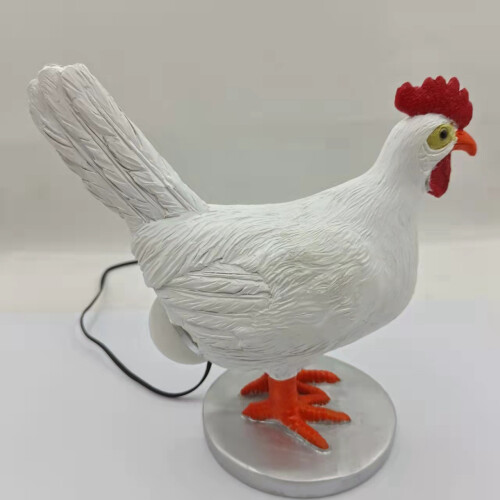 Egg Lamp Resin Chicken Table Light 3D LED Hen Layi 2