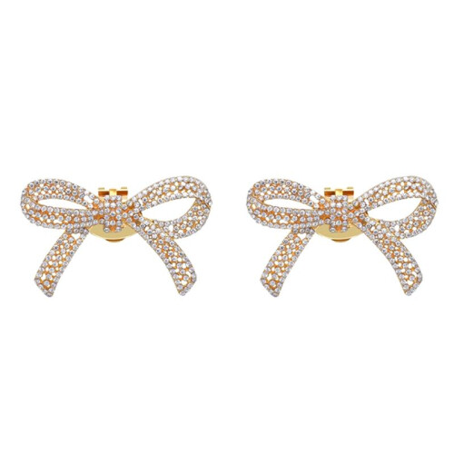 2Pcs Crystal Rhinestones Bow Shoe Clips Wedding Br