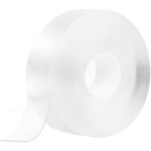 Double Sided Tape , Removable & Reusable Double Transparent Tape for Walls, Carpet Home Decoration