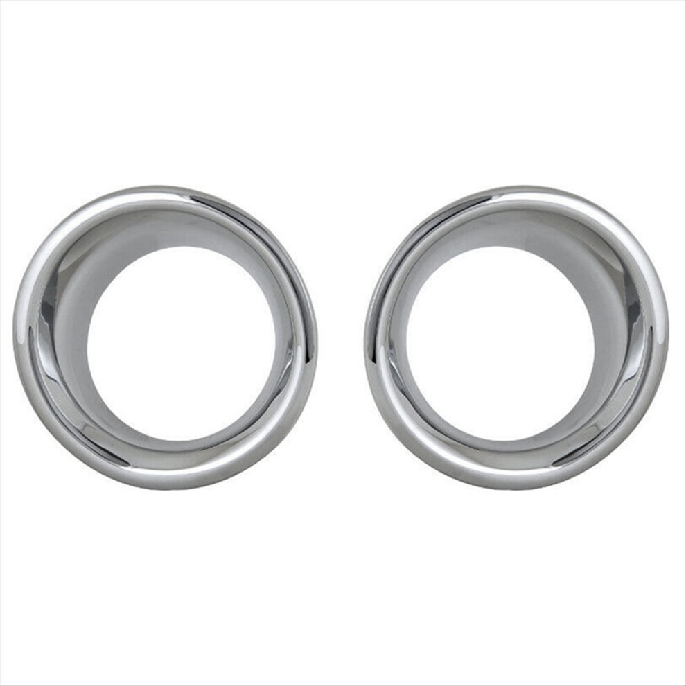 1Pair Car Front Bumper Chrome Fog Lamp Trim Rings 4853093969473