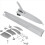 2Pcs Right Side Roof Top Decorative Hinge Cover Li 7