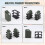 2Pcs Mini Simulation Tank Decoration Tools for 1/8 9