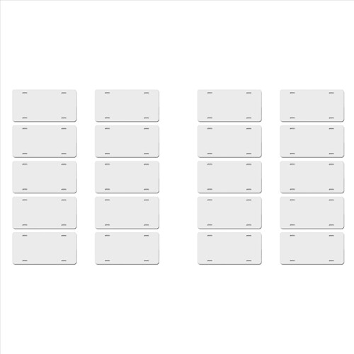20Pcs Sublimation License Plate Blank Heat Thermal
