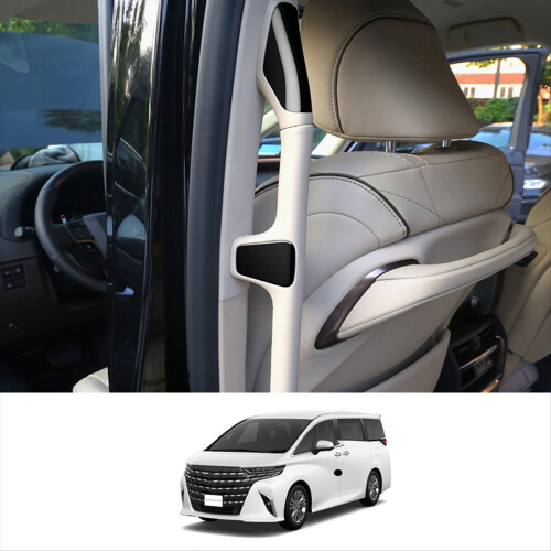 For ALPHARD 40 Series 2023+ Car Gloss Black Middle 2