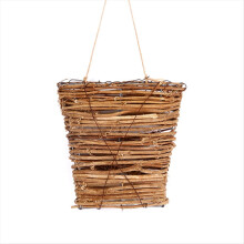 Door Decoration Flower Arrangement Small Flower Basket Rattan Basket Pendant Interior Decoration