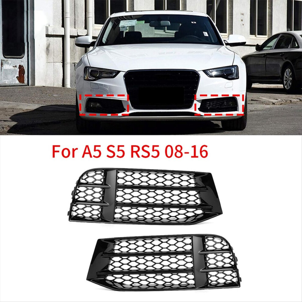 1 Pair Fog Grille Honeycomb Mesh Bumper Cove Light 4853093970936