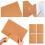 Pack of 8 Cork Board Self-Adhesive 1mm Thickness 3 4