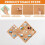 Pack of 8 Cork Board Self-Adhesive 1mm Thickness 3 7