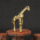 Solid Brass Giraffe Statue Desktop Ornament Vintag 7