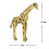 Solid Brass Giraffe Statue Desktop Ornament Vintag 8