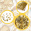Gold-Leaf Sheets for Art, 200 Pcs 5.5x5.5Inch Gold 5