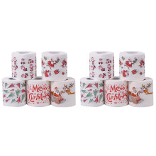 5 Styles Santa Claus Paper Roll Tissue Towels Chri
