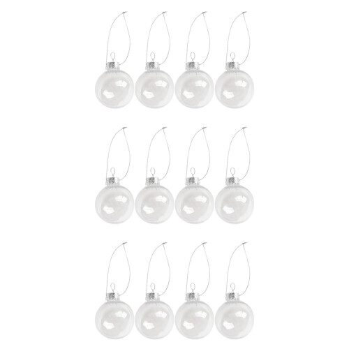 Clear DIY Baubles Shatterproof Seamless Plastic XM