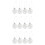 Clear DIY Baubles Shatterproof Seamless Plastic XM 2