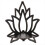 Lotus Corner Shelf Wooden Wall Mount Floating Shel 1