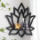 Lotus Corner Shelf Wooden Wall Mount Floating Shel 3