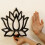 Lotus Corner Shelf Wooden Wall Mount Floating Shel 4