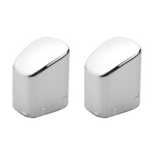 2X Car Handbrake Lever Parking Button Cover Chrome