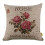 3X Vintage Floral/Flower Flax Decorative Throw Pil 3