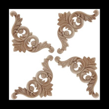 30 Pcs Wood Carving Decal Carved Mouldings Corner