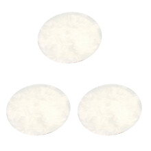 3X Faux Sheepskin Wool Carpet 30 x cm Soft Longhai