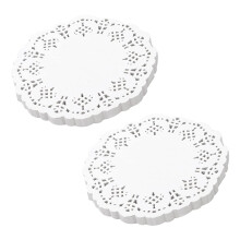 Lace Doilies Paper 200 Pcs,4.5 Inch Decorative Rou