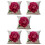 5X Vintage Floral/Flower Flax Decorative Throw Pil 1