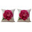 5X Vintage Floral/Flower Flax Decorative Throw Pil 3