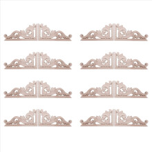 16Pcs Left+Right(Each 8Pcs) Vintage Wooden Carved