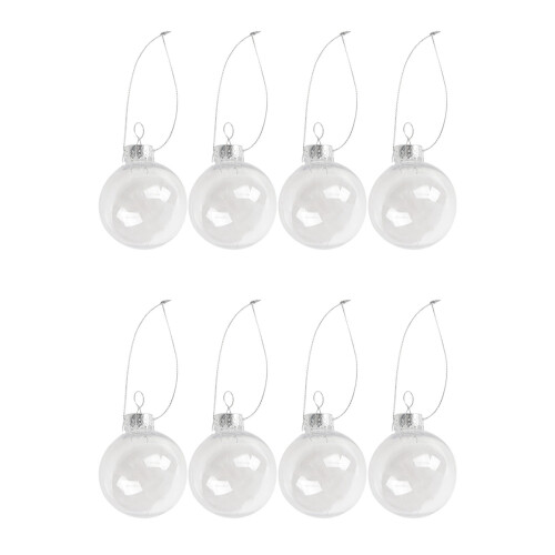 Clear DIY Baubles Shatterproof Seamless Plastic XM 1