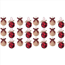 Christmas Tree Ornaments, 24Pcs 2-1/2 Inches Red B