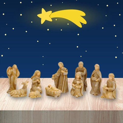 Christmas Nativity Set, Set Gift Ornaments Crafts 2