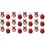 Christmas Tree Ornaments, 24Pcs 2-1/2 Inches Red B 2