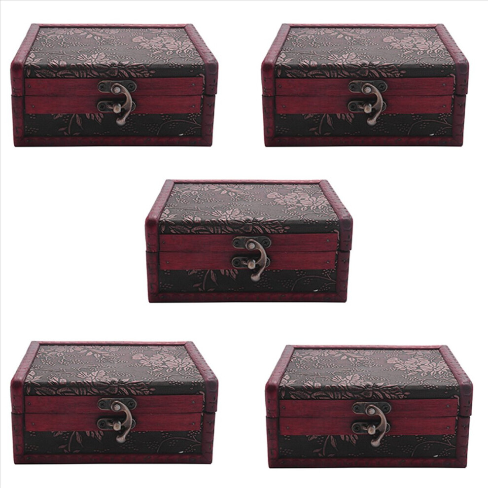 5X Treasure Box Treasure Chest For Gift Box,Cards Collection,Gifts And Home Decor Melitt