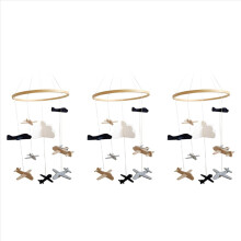 3X Crib Mobile Airplanes & Cloud Nursery Decoratio