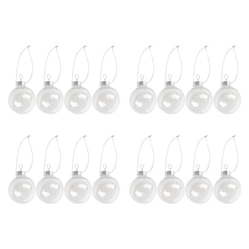Clear DIY Baubles Shatterproof Seamless Plastic XM 1