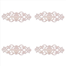 4X Rubber Wood Carved Applique Retro Furniture Crafts Decor New(40 x 15cm)