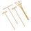 Rake Tool Set - 4 Miniature Sand Rakes for Deskto 1